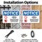 Signmission This Is A Tobacco Free Campus OSHA Notice Sign, Plastic, 10in W x 7in L, 2PK OS-2PACK-NS-P-710-L-18627 - alternate 8